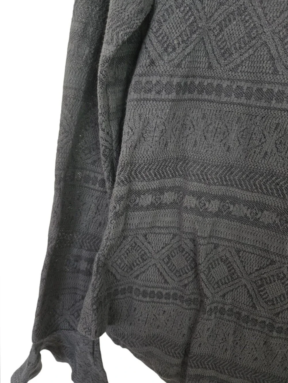 ✨ LOFT Textured Knit Bell Sleeve Sweater Top ✨🖤 Chic minimalist meets cozy boh